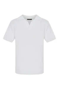 Текстурована сорочка-поло біла be Gentleman 5
