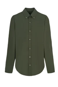 Loose-fitting cotton olive shirt be Gentleman 5