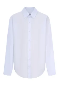 White cotton shirt with a loose fit be Gentleman 5