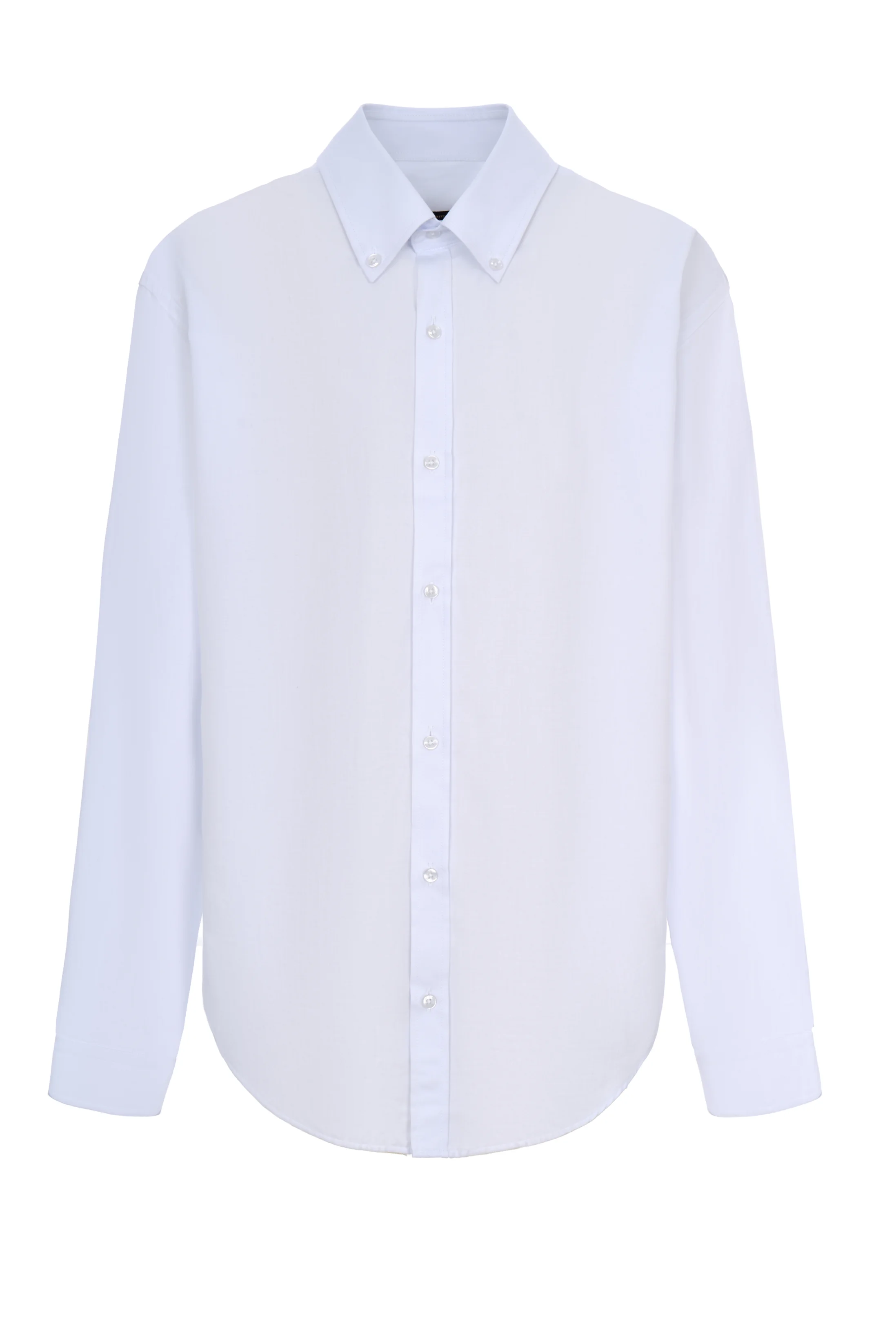 be Gentleman White cotton shirt with a loose fit