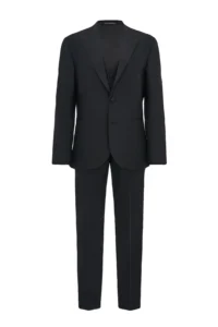 Men’s tuxedo with sharp lapels with wool black be Gentleman 5