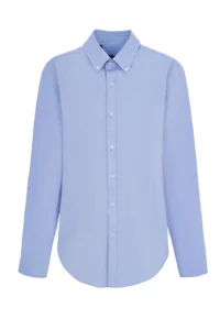 Blue Oxford shirt with a loose fit be Gentleman 5