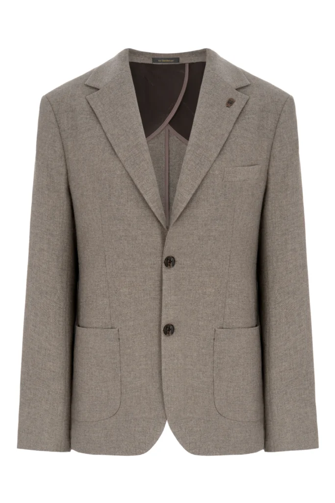 Mocha jacket with wool be Gentleman 2