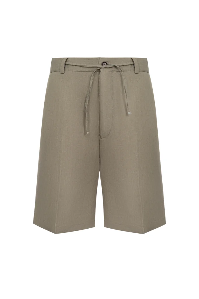 Шорти лляні оливкові be Gentleman 2