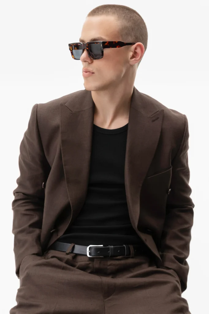 Шорти лляні коричневі be Gentleman 2