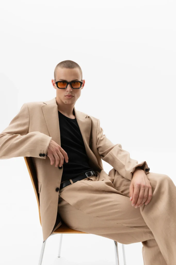 Костюм лляний пісочний be Gentleman 2