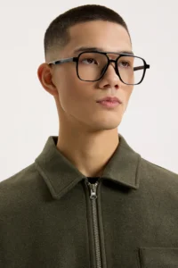 Куртка на основі вовни оливкова be Gentleman 5