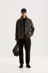 Куртка на основі вовни коричнева be Gentleman 5