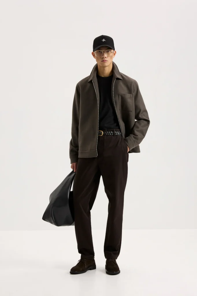 Куртка на основі вовни коричнева be Gentleman 2