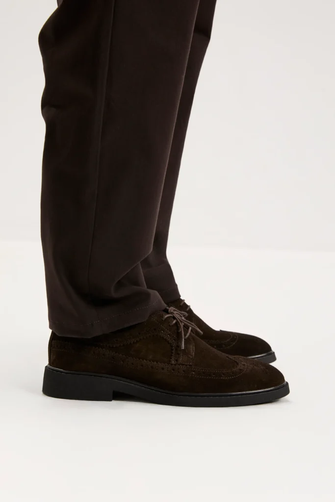 Туфлі-броги замшеві коричневі be Gentleman 2