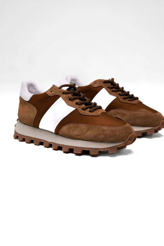 Кросівки шкіряні зі вставками теракотові be Gentleman 2