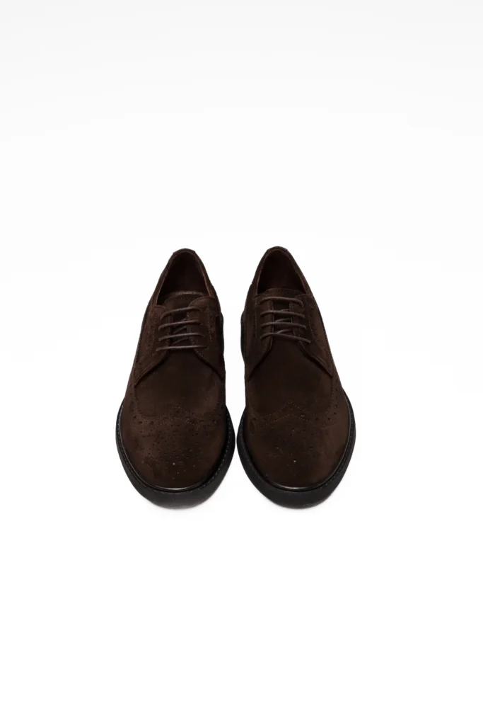 Туфлі-броги замшеві коричневі be Gentleman 2
