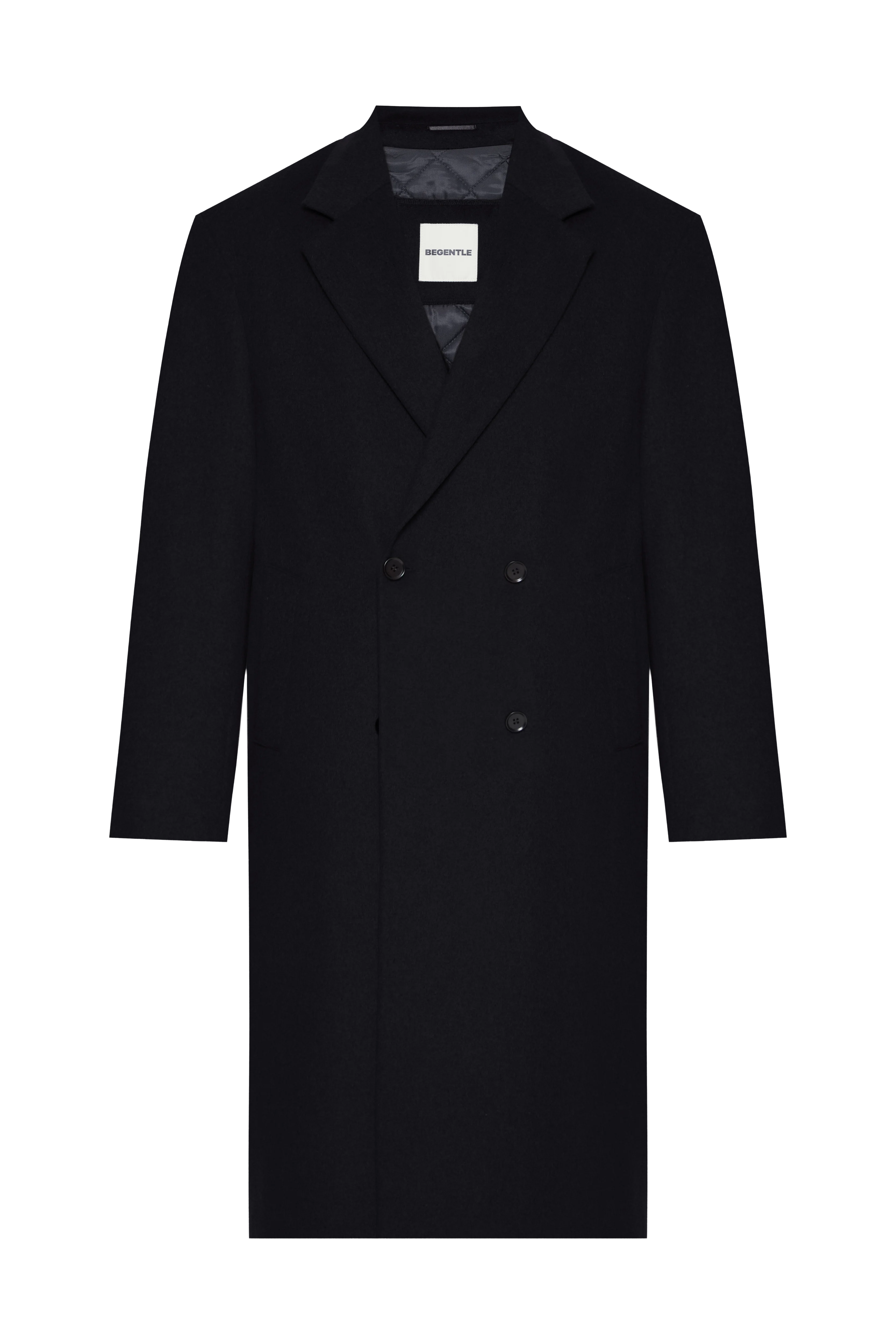 Пальто з вовною вільного крою коричневе