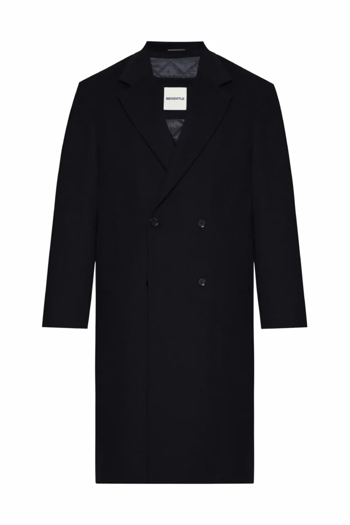 Пальто з вовною вільного крою чорне be Gentleman 2