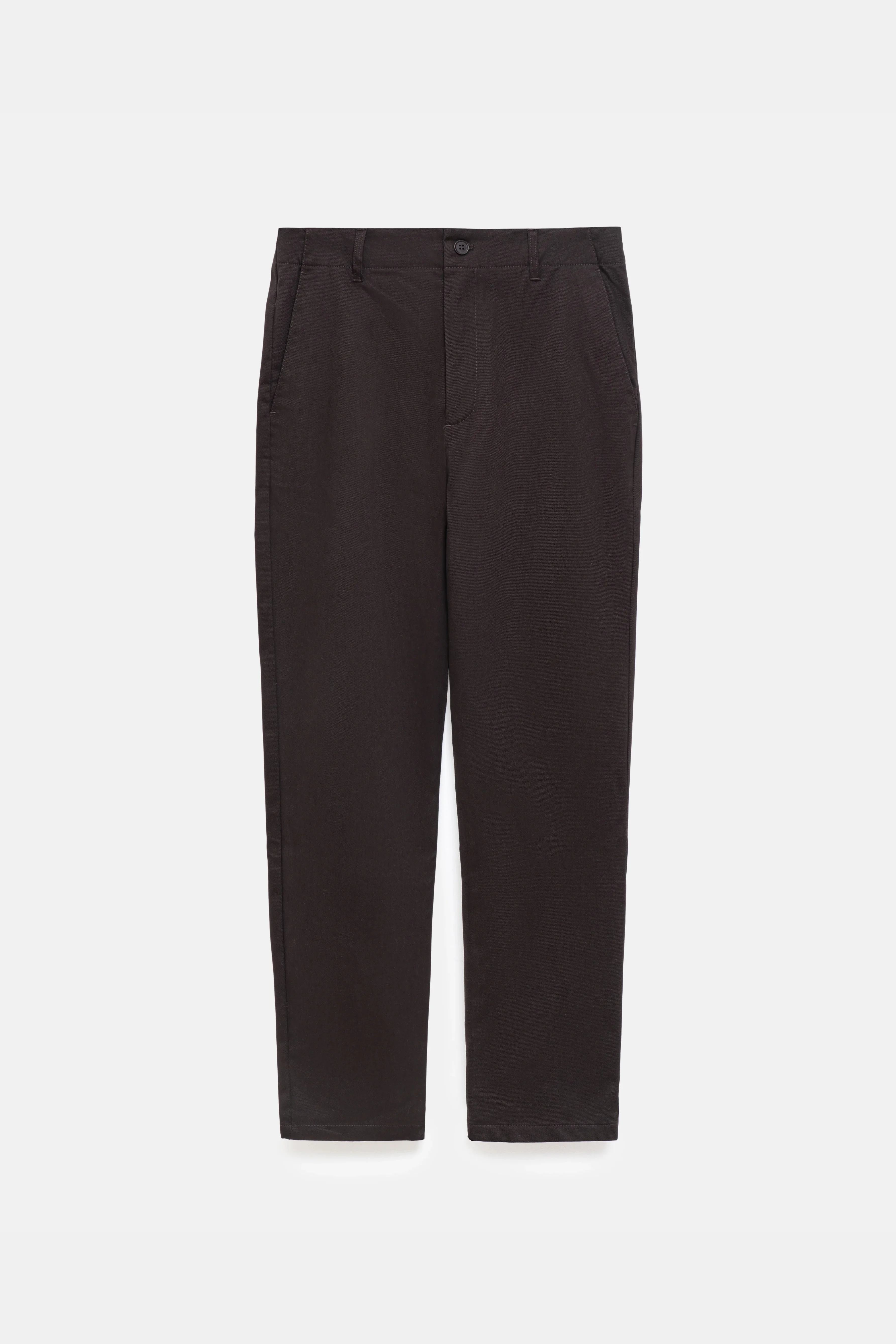 Штани-чіноси прямого крою коричневі