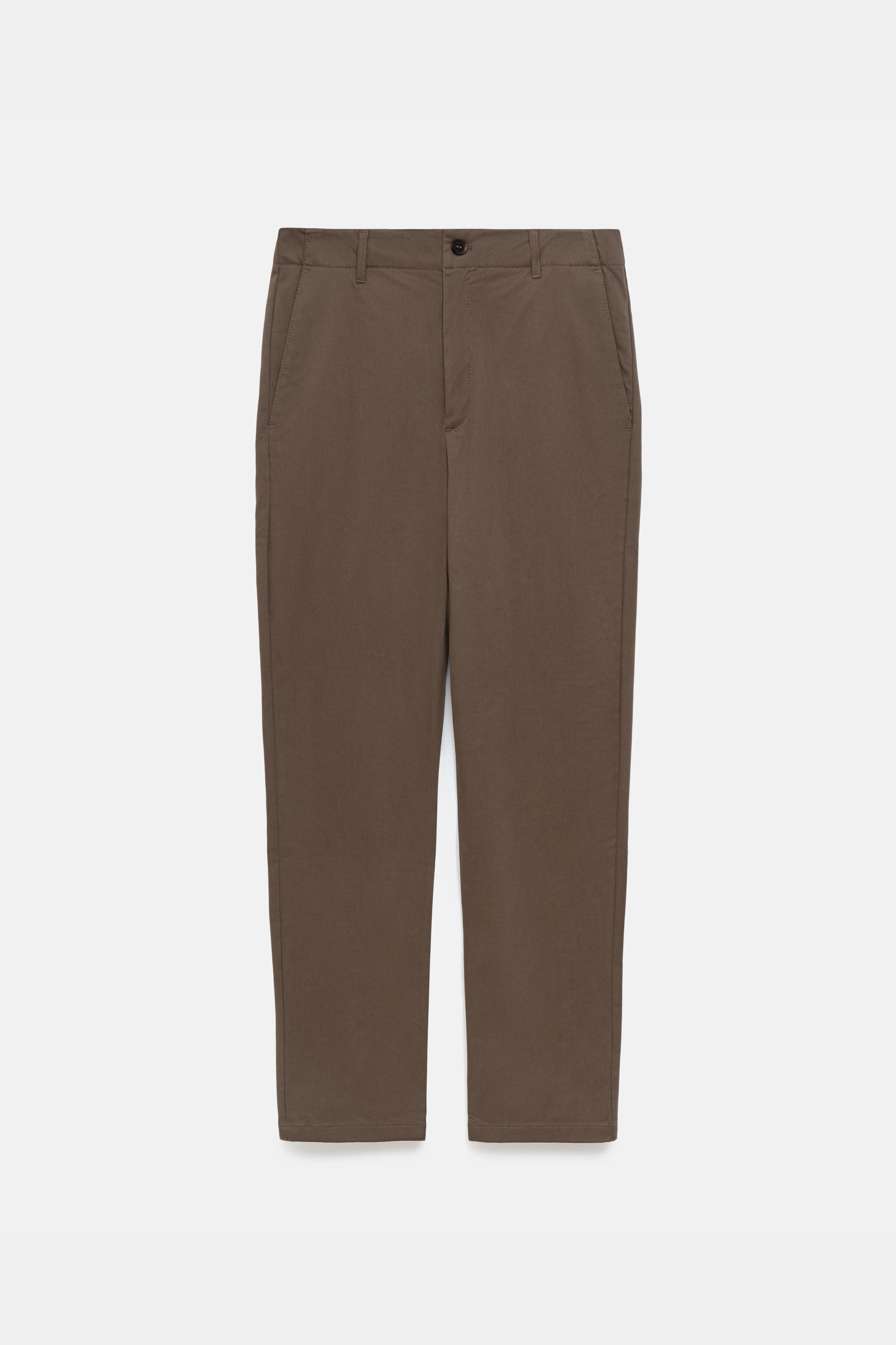 be Gentleman Штани-чіноси прямого крою хакі