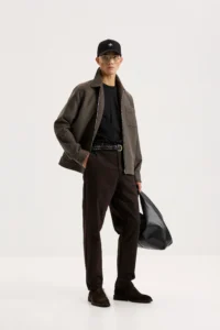 Штани-чіноси прямого крою коричневі be Gentleman 5