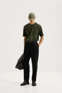 Штани-чіноси прямого крою чорні be Gentleman 5