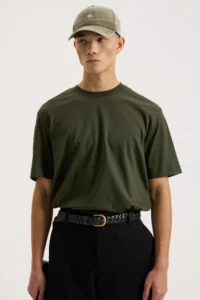 Футболка бавовняна кольору хакі be Gentleman 5