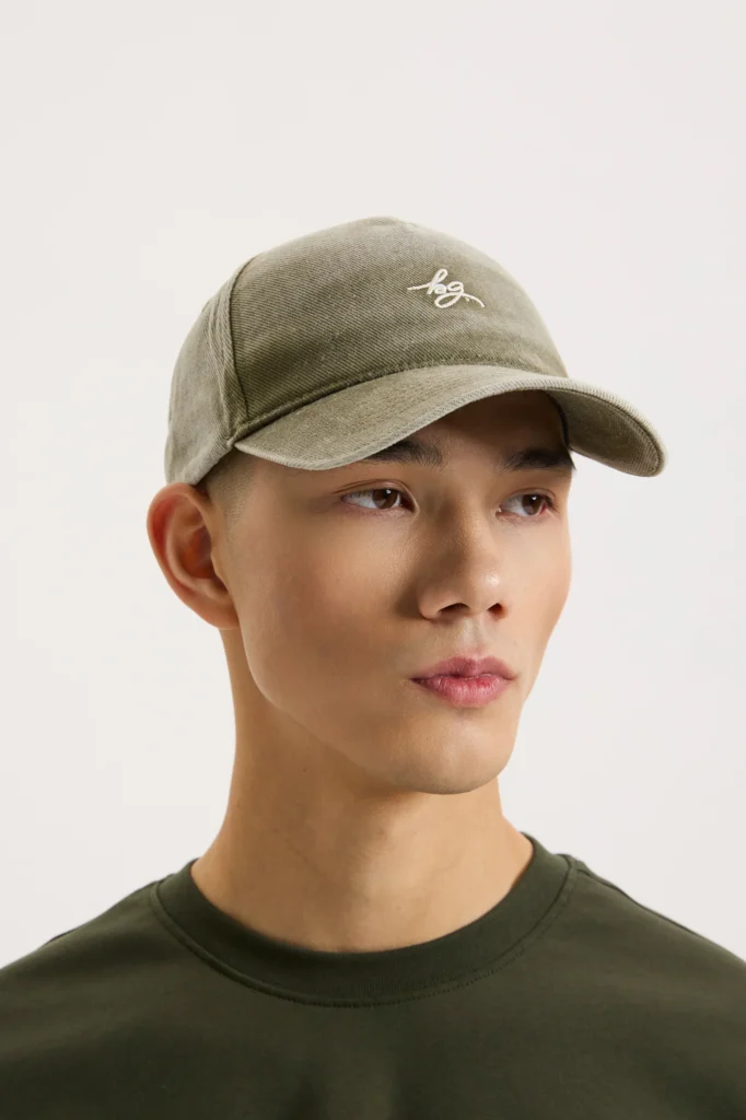 Кепка з лого оливкова виварена be Gentleman 2