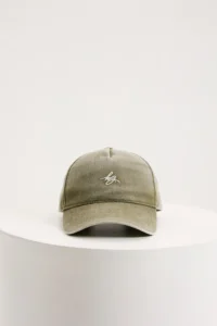 Кепка з лого оливкова виварена be Gentleman 5