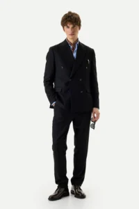 Костюм Obsidian Double двобортний чорний be Gentleman 5