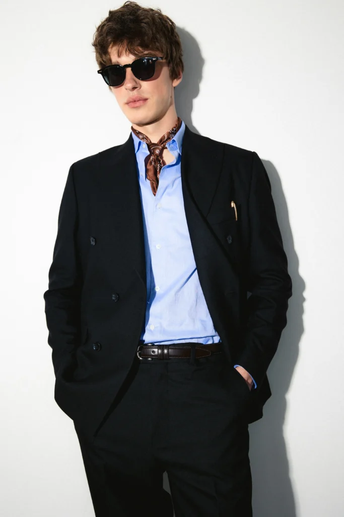 Костюм Obsidian Double двобортний чорний be Gentleman 2