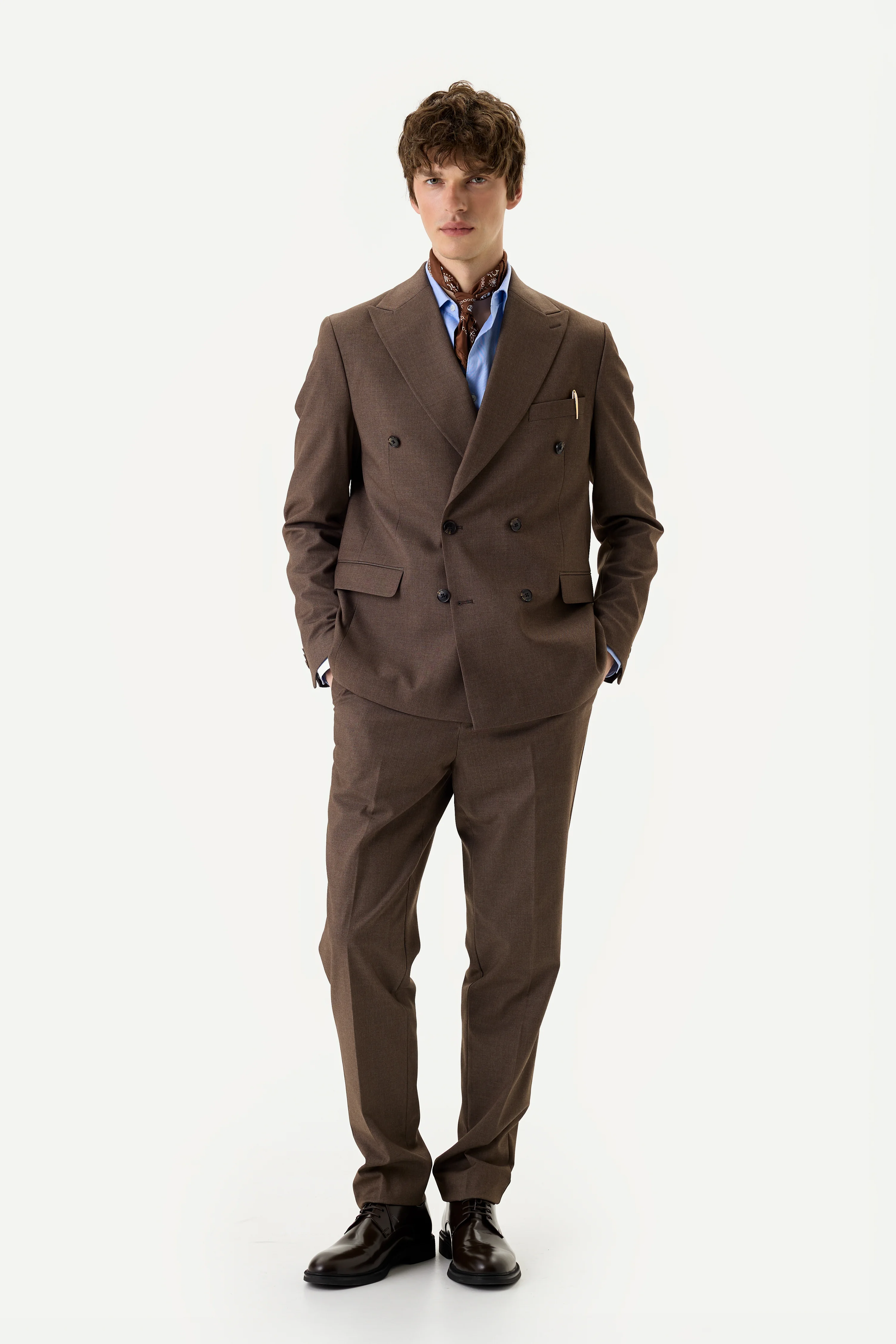 Костюм Roast Double двобортний мокка