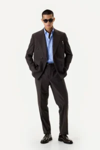 Костюм Cocoa Brown Double двобортний коричневий be Gentleman 5