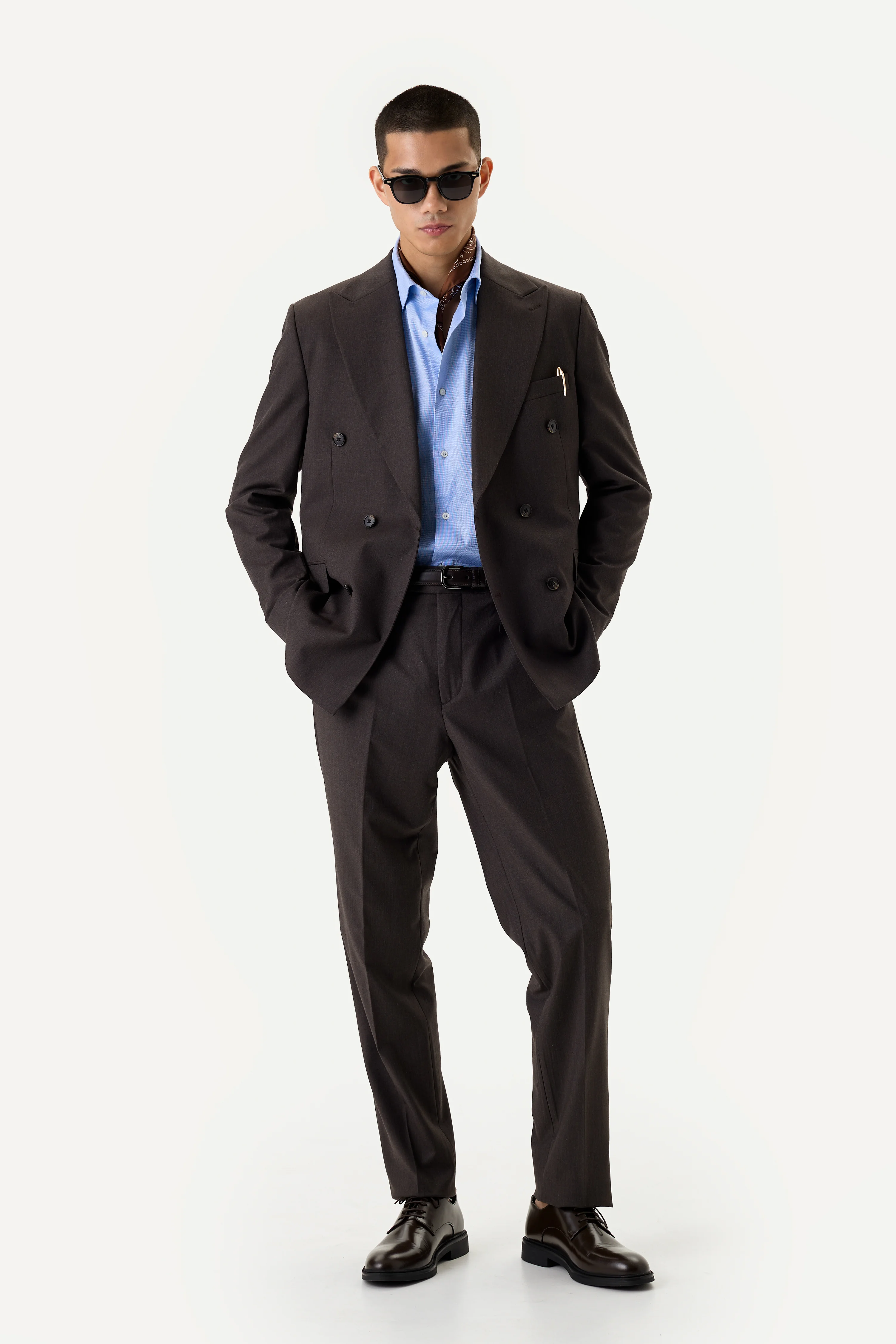 Костюм Cocoa Brown Double двобортний коричневий