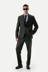 Костюм-трійка Deep Moss зі 100% шерсті be Gentleman 5