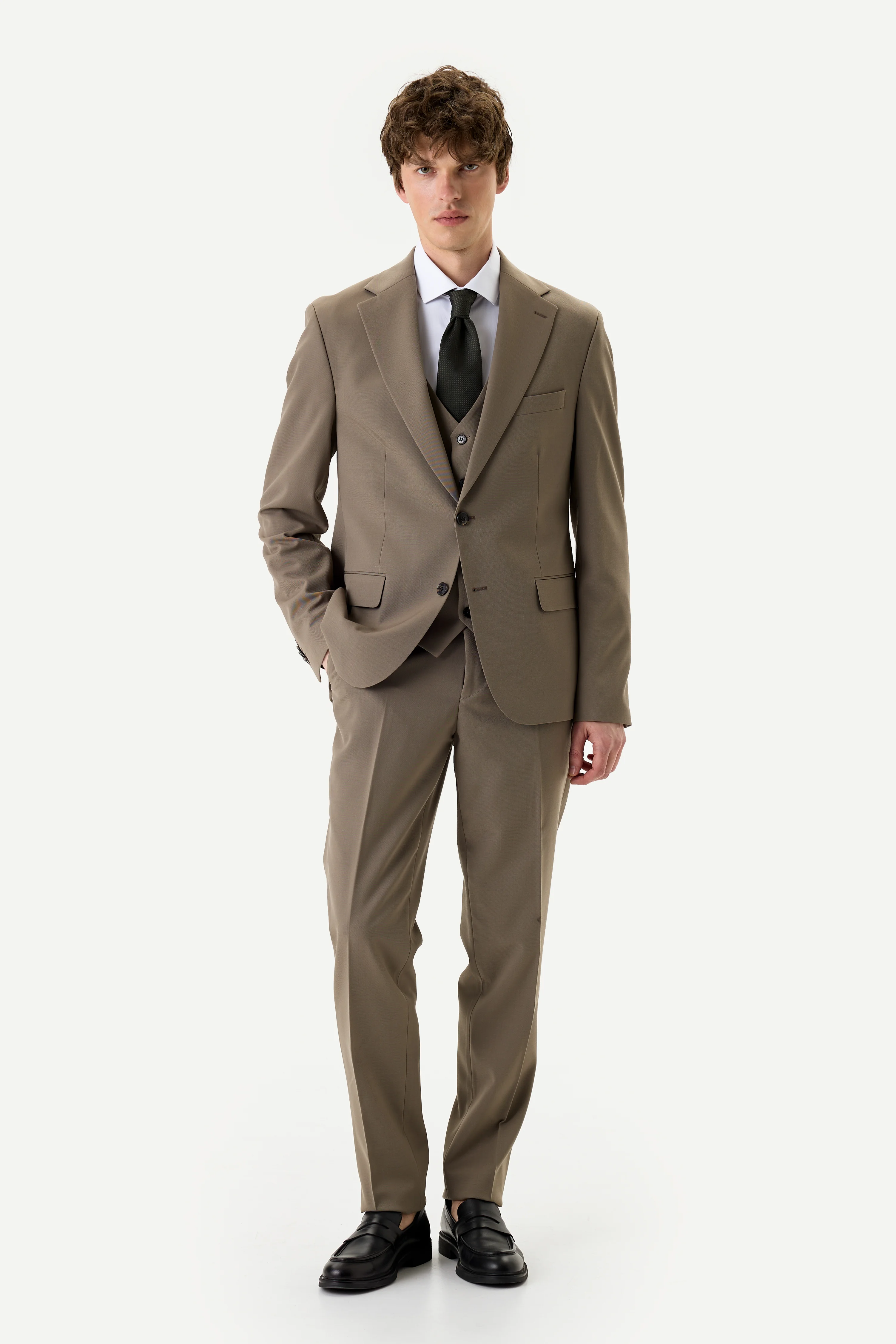 Костюм-трійка Classie Mocha зі 100% шерсті