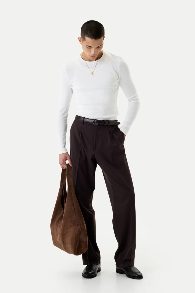 Лонгслів білий приталений be Gentleman 2