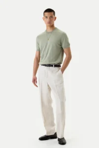Mint-colored knitted T-shirt be Gentleman 5