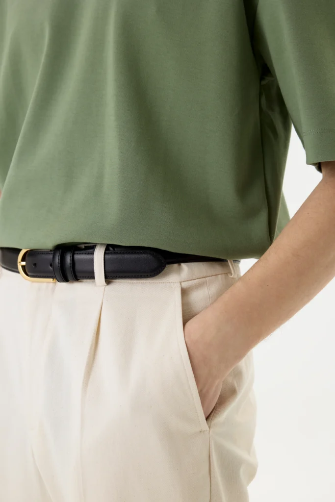 Футболка бавовняна оливкового кольору be Gentleman 2