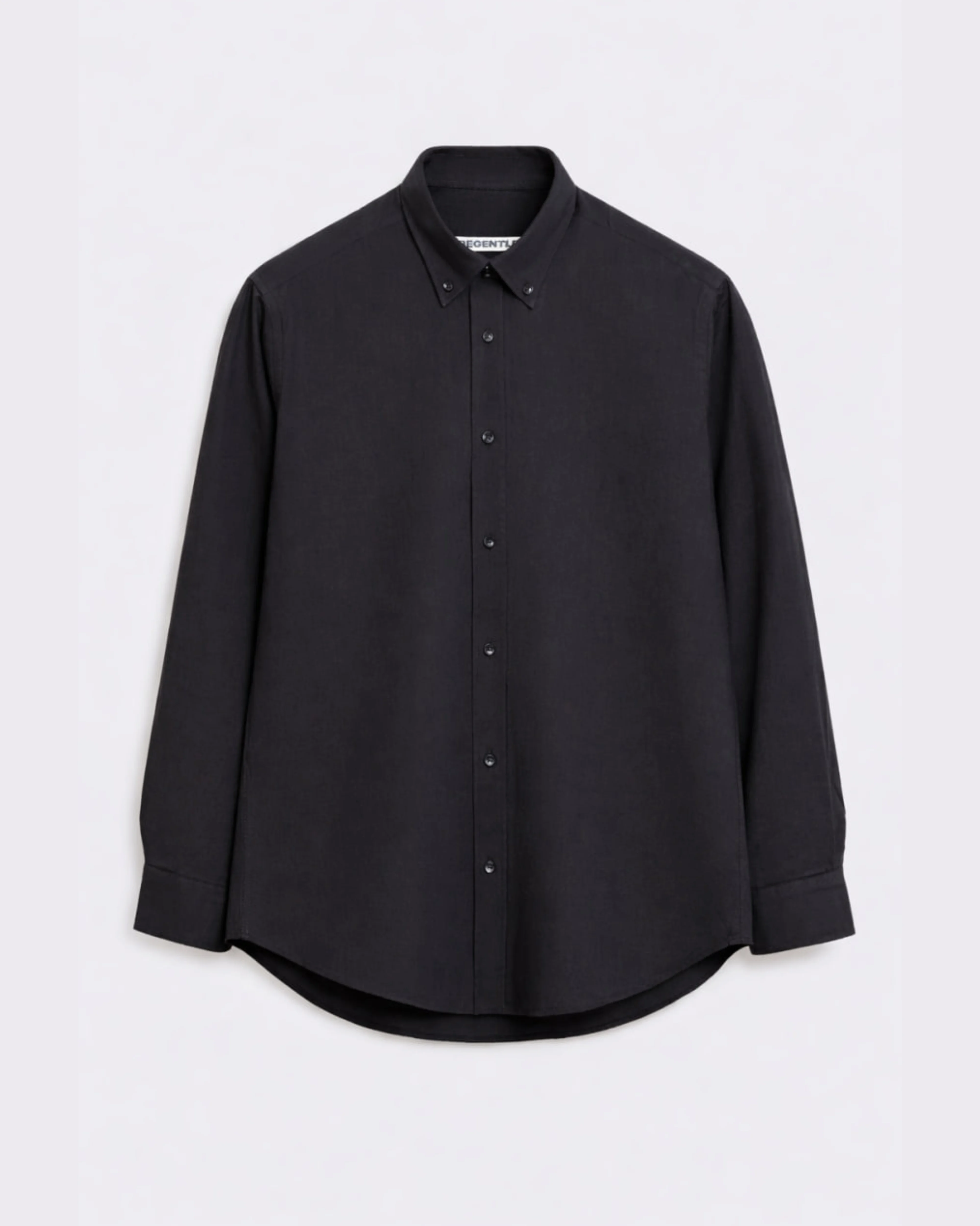 Сорочка-оксфорд чорна