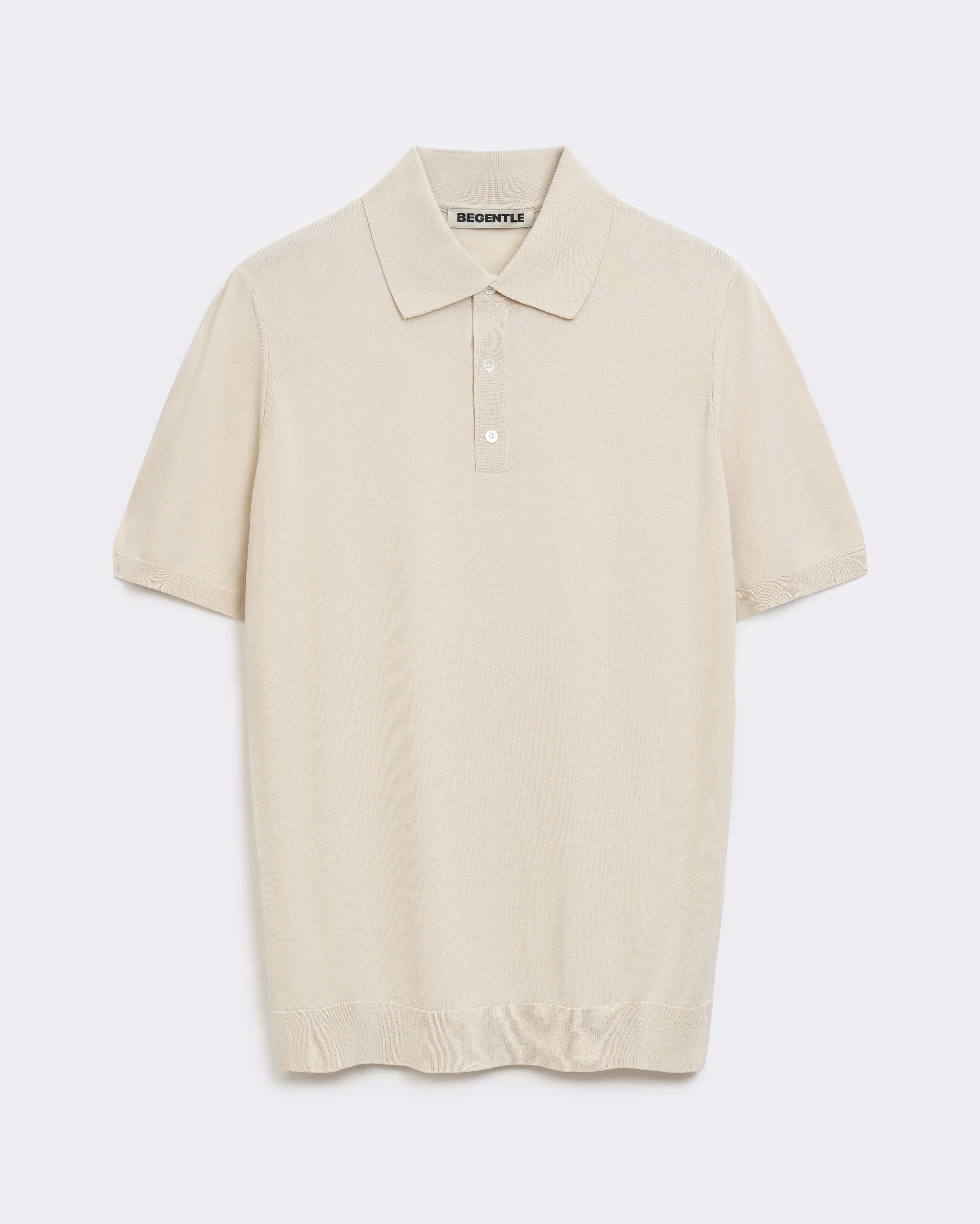 be Gentleman Трикотажна сорочка-поло молочна