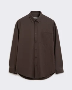 Сорочка-оксфорд шоколадна з кишенею be Gentleman 5