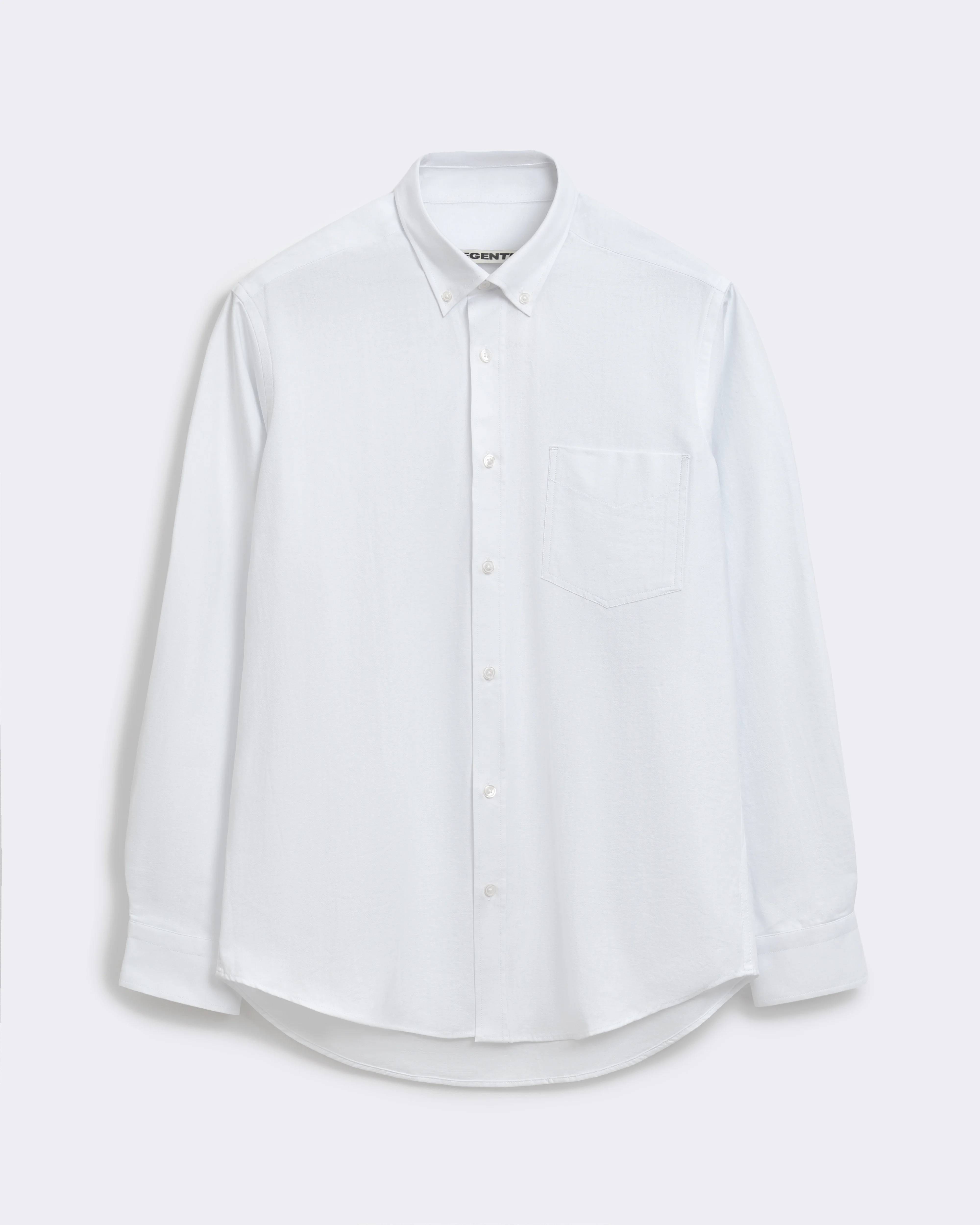 Сорочка-оксфорд біла з кишенею