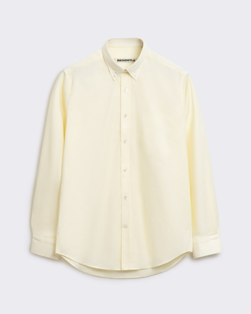 be Gentleman Сорочка-оксфорд лимонна
